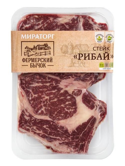 Стейк Рибай из говядины Мираторг Skin охлажденный, 500г