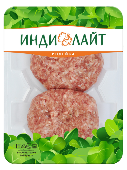 Бифштекс из индейки Индилайт рубленый охлажденный, 200г