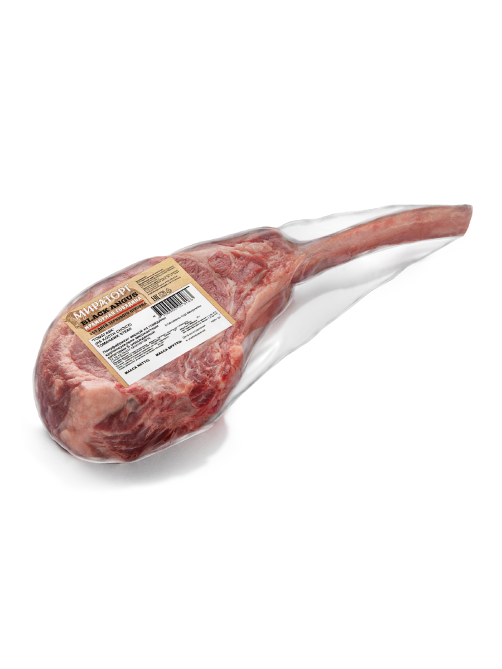 Стейк Мираторг Black Angus Томагавк из говядины охлажденный, ~1.1кг