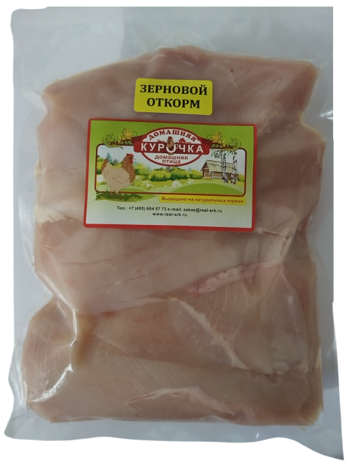 Филе грудки цыпленка-бройлера Домашняя курочка охлажденное, ~1кг