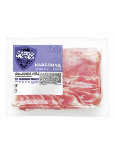 Карбонад Слово мясника свиной без кожи охлажденный, ~1кг