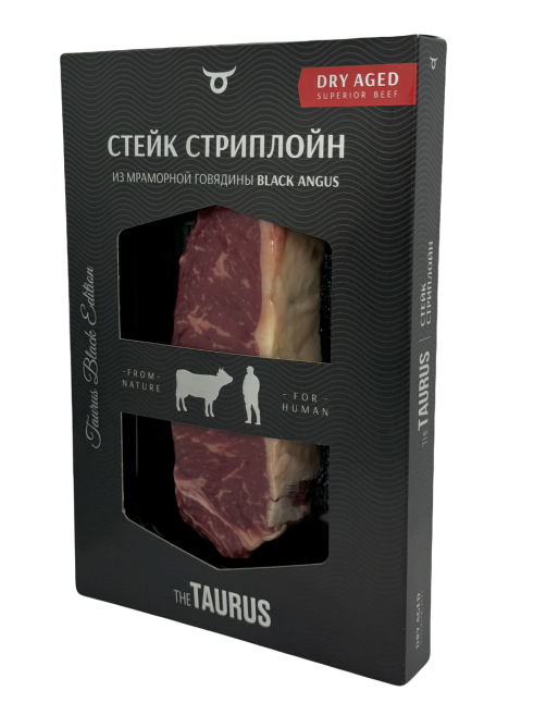 Стейк из говядины Taurus Стриплойн Dry Aged категории A, 300г
