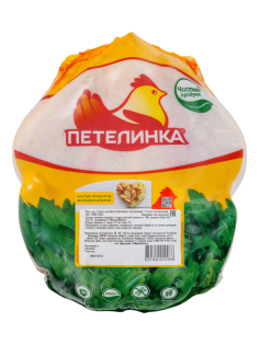Тушка цыпленка-бройлера Петелинка потрошеная охлажденная, ~2.3кг