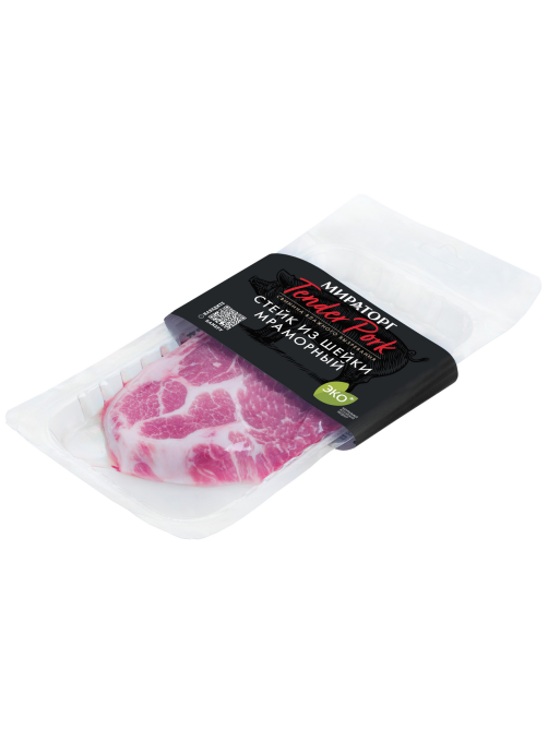 Стейк Мираторг Tender pork из свиной шейки мраморный охлажденный, 280г
