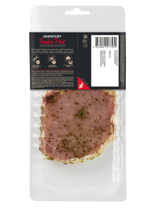 Стейк Мираторг Корейка Tender Pork в пряно-сливочном маринаде охлажденный, 250г