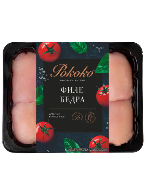 Филе бедра цыпленка-бройлера Рококо охлажденное, 750г