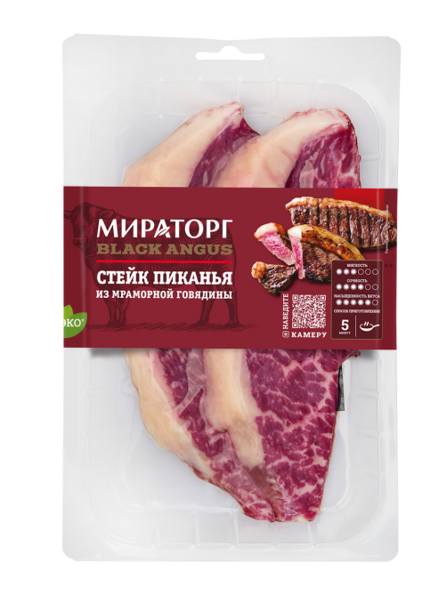 Стейк Мираторг Пиканья skin из говядины, 325г