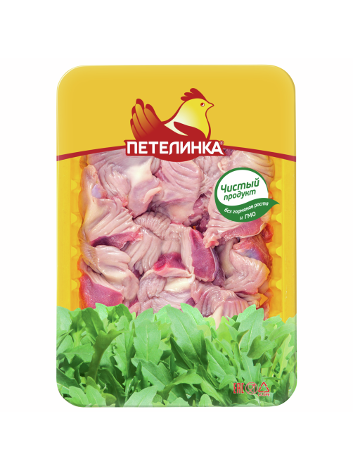 Желудки мышечные цыплят-бройлеров Петелинка охлажденные, 450г