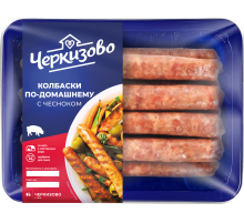 Колбаски Черкизово по-домашнему с чесноком охлажденные, 450г