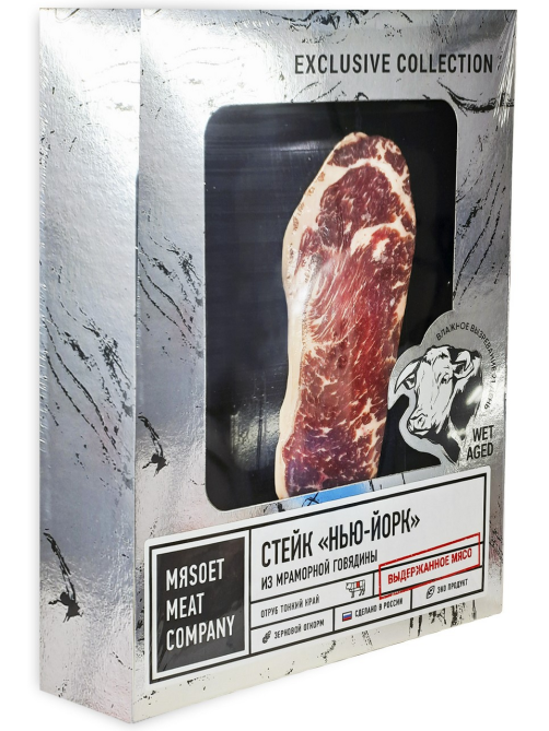 Стейк говяжий без кости Myasoet Meat Company Нью-Йорк охлажденный, 400г