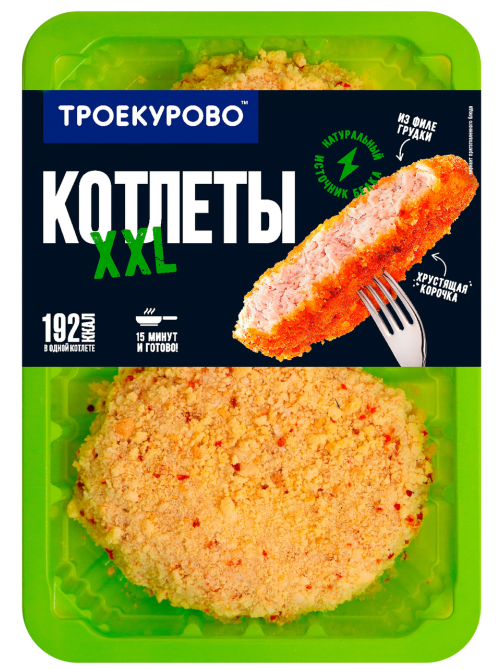 Наггетсы куриные Троекурово XXL охлажденные, 350г