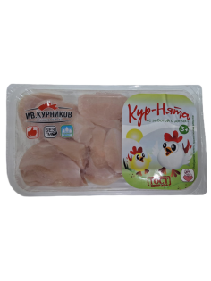 Филе цыпленка-бройлера Ив.Курников Кур-нята медальон охлажденное, 650г