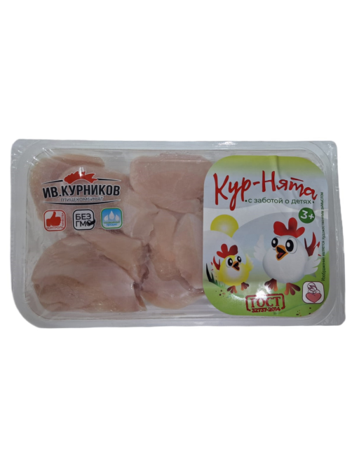 Филе цыпленка-бройлера Ив.Курников Кур-нята медальон охлажденное, 650г
