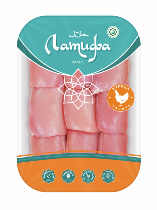 Мясо бескостное бедра Латифа Халяль охлажденное, ~900г