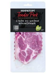 Стейк Мираторг Tender pork из свиной шейки мраморный охлажденный, 280г