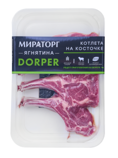 Котлета на косточке из ягнятины Мираторг Dorper охлажденная, 280г