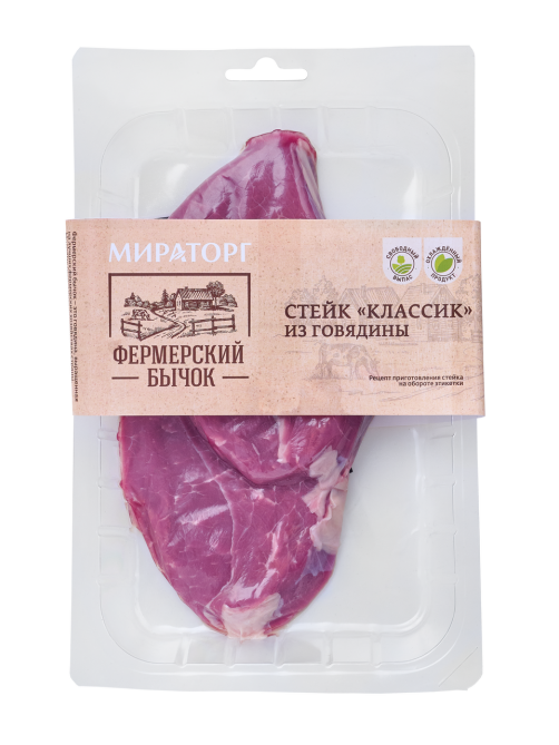 Стейк из говядины Мираторг Фермерский бычок Классик охлажденный, 340г