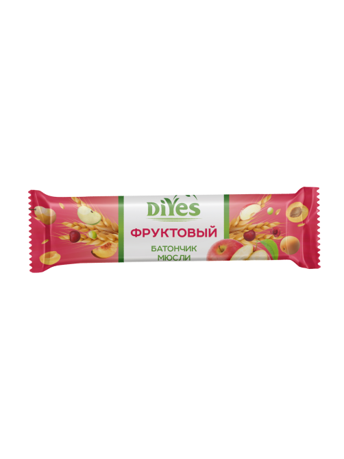 Батончик-мюсли DiYes Фрукты, 25г