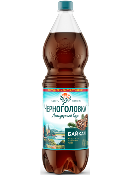 Лимонад Черноголовка Байкал газированный, 1.5л