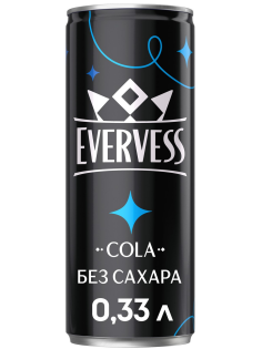 Напиток Evervess Cola без сахара газированный, 330мл