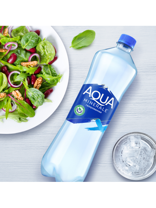 Вода Aqua Minerale питьевая газированная, 1л