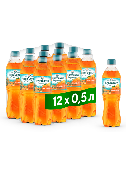 Напиток Черноголовка Мандарин газированный, 500мл
