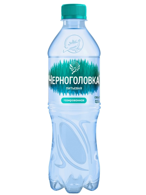 Вода Черноголовка питьевая газированная, 500мл