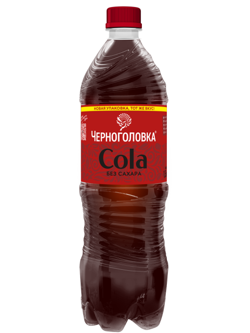 Напиток Черноголовка Cola без сахара сильногазированный, 1.5л