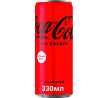 Напиток Coca-Cola Zero газированный, 330мл