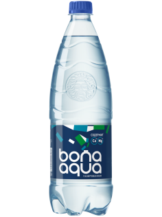 Вода BonaAqua питьевая газированная, 1л