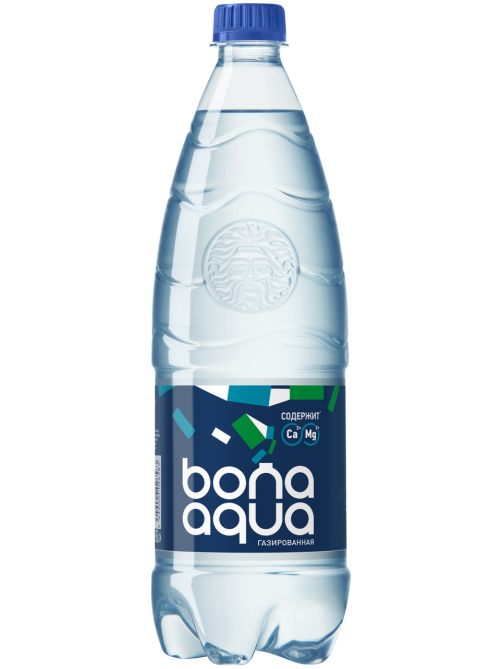 Вода BonaAqua питьевая газированная, 1л
