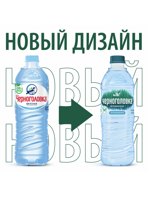 Вода Черноголовка артезианская питьевая негазированная, 500мл