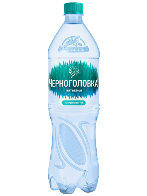 Вода Черноголовка питьевая газированная, 1.5л