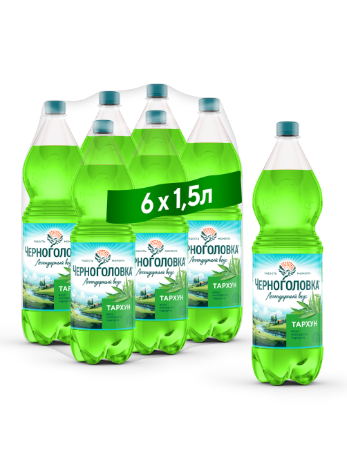 Напиток Черноголовка Тархун газированный, 1.5л