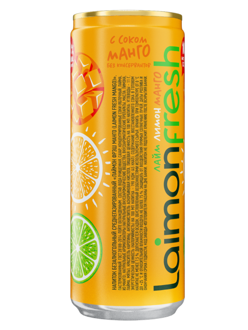 Напиток Laimon Fresh Fresh манго газированный, 330мл