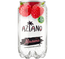Напиток Aziano со вкусом малины газированный, 350мл