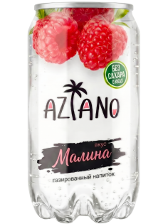 Напиток Aziano со вкусом малины газированный, 350мл