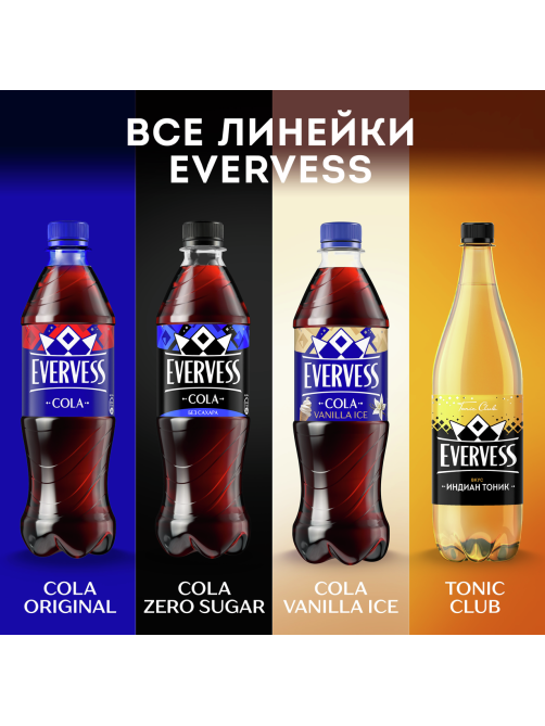 Напиток Evervess Cola газированный, 250мл