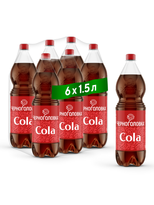 Напиток Черноголовка Cola сильногазированный, 1.5л