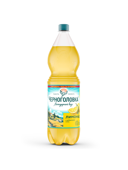 Напиток Черноголовка Лимонад газированный, 1.5л