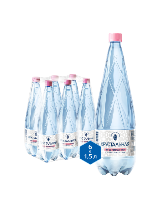 Вода Хрустальная негазированная, 1.5л