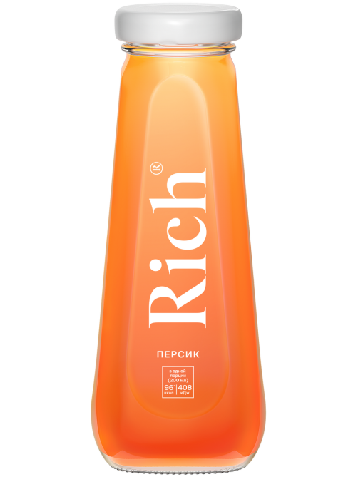 Нектар Rich персиковый с мякотью, 200мл