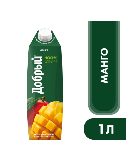 Напиток сокосодержащий Добрый манговый, 1л