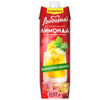 Напиток сокосодержащий Любимый Лимонад маракуйя и манго, 970мл