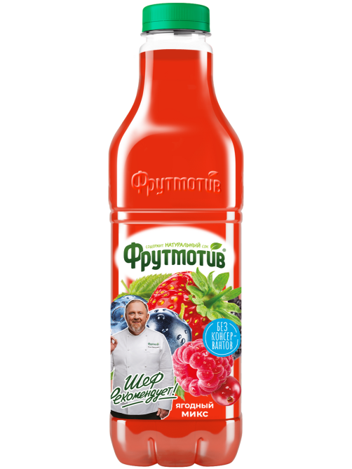 Напиток сокосодержащий Фрутмотив Ягодный микс, 1.5л