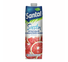 Напиток сокосодержащий Santal Siesta Красный сицилийский апельсин, 1л
