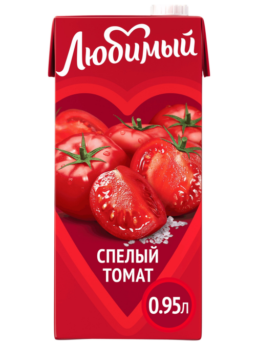 Нектар Любимый Спелый томат с мякотью, 950мл