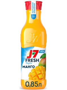 Нектар J7 Fresh Taste манговый с мякотью, 850г