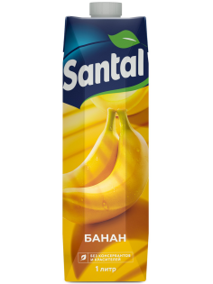 Нектар Santal банановый, 1л