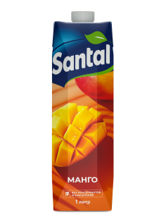 Нектар Santal манговый с мякотью, 1л